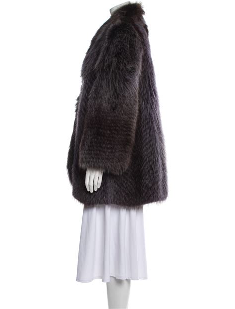 fendi fox fur coat|fendi fur trimmed coats.